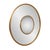 This striking piece features a dual-layered mirror design, each surrounded by a delicate antique gold beaded frame. The...