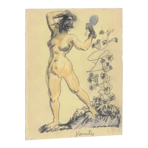 1920s Henry Keller Vanity Female Nude