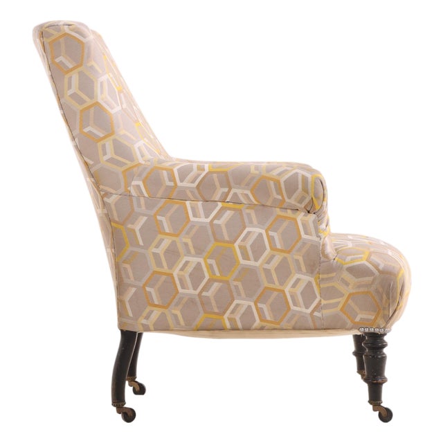 Napoleon III Library Chair, C. 1860 For Sale