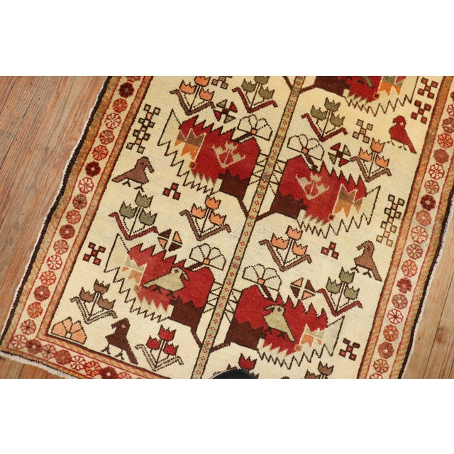 Vintage Zabihi Collection Persian Pictorial Rug - 3' x 4'1" For Sale - Image 10 of 10