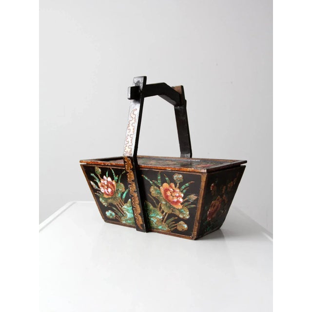 19th Century Antique Chinese Painted Box For Sale - Image 5 of 13