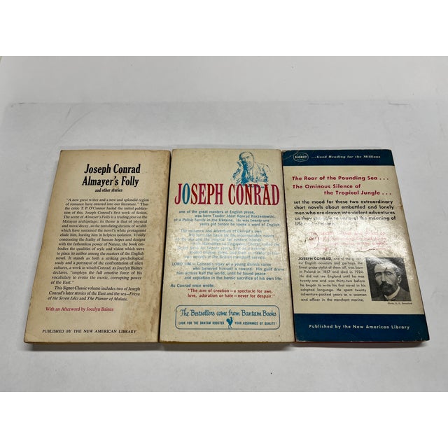 Lord Jim, Bantam, 1957, Heart of Darkness and The Secret Sharer, Signet, 1956, and Almayer's Folly and Other Stories,...