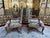 Set of Regency Armchairs Upholstered with Small Dots For Sale - Image 9 of 12