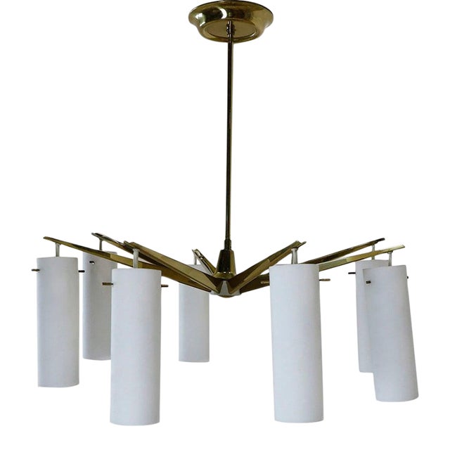 Mid Century Italian Chandelier For Sale