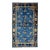 1960s Handmade Antique Peking Chinese Blue Wool Rug With Allover Floral Design For Sale