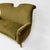 Elegant Italian upholstered loveseat, having rolled back and rolled arms in the style of Federico Munari, circa 1950s. All...