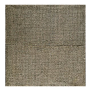 1920s Multi Geometric Modernist Antique Shawl Rug 5' 6'' X 5' 8'' Wool Knotted Carpet For Sale