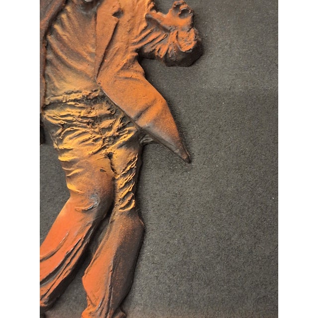 Vintage B. T. G. Hand Arts Painting 3d Florescent Wall Art For Sale - Image 9 of 11