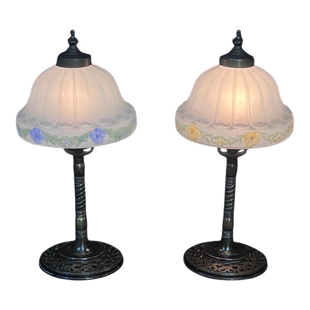 Antique Segar Studios Tale Lamp - a Pair For Sale