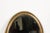 Midcentury Irish Oval Gold and Black Mirror with Diamanté Décor For Sale - Image 10 of 12