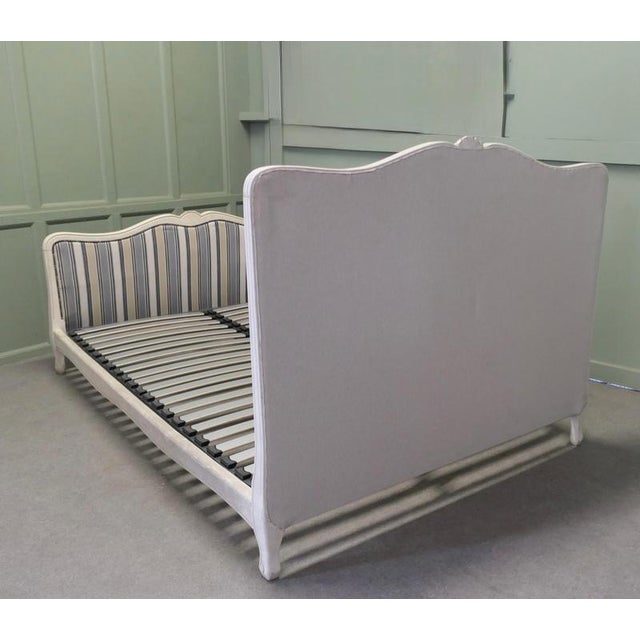 French Upholstered Double Bed For Sale - Image 6 of 10