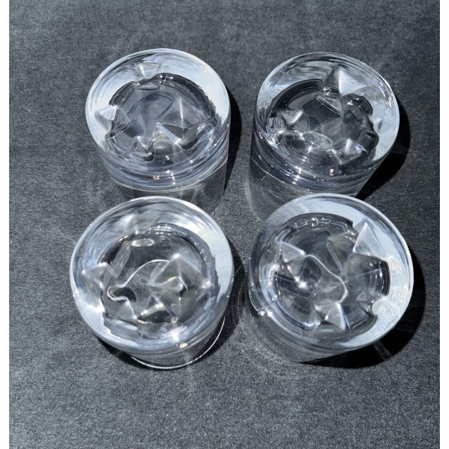 Late 20th Century Vintage Set of 4 Tapio Wirkkala Ice Breaker Low Ball Glasses by Iittala, Made in Finland For Sale - Image 5 of 6