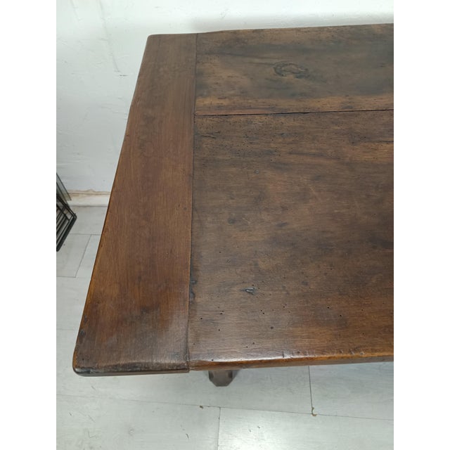 Oak and Walnut Farmhouse Table For Sale - Image 14 of 18