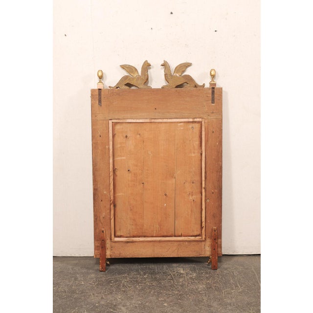 Early 19th Century French Heavily Antiqued Mirror W/Griffins For Sale - Image 10 of 12