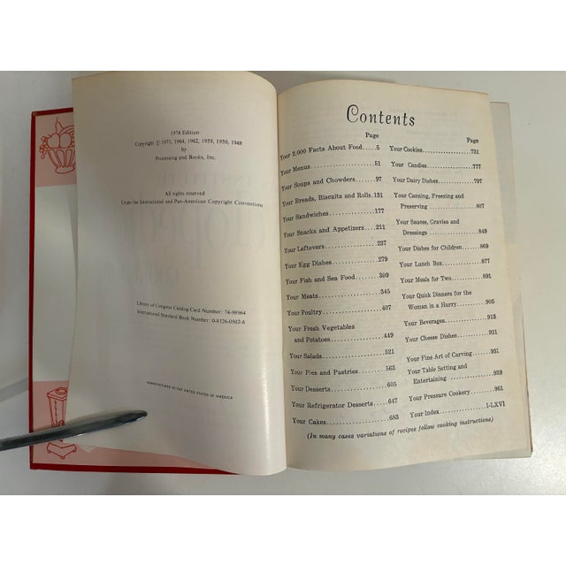 Vintage Cookbook - Red Hardcover - Culinary Arts Institute 1974 For Sale - Image 11 of 12