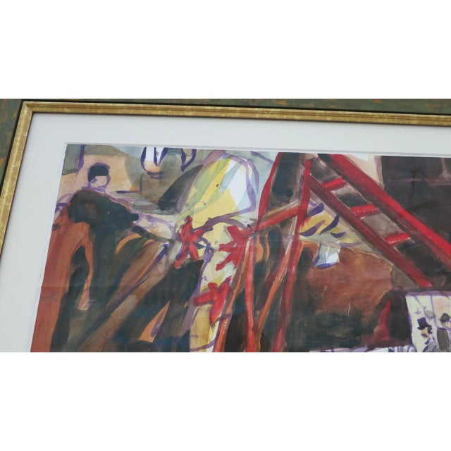 Abstract Abstract Expressionism Framed Painting by Armando For Sale - Image 3 of 13