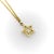 Metal 1990s Contemporary 18k Gold Rose Cut Diamond Star Pendant Necklace For Sale - Image 7 of 11