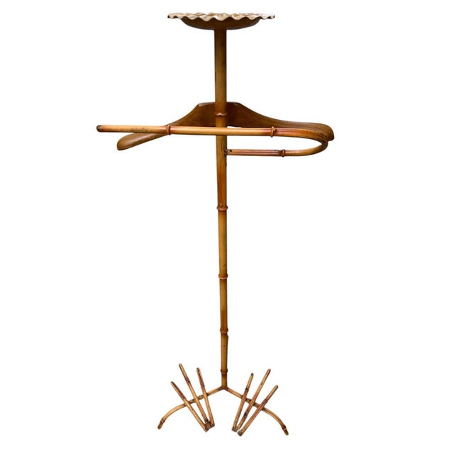 French Faux Bamboo Valet Stand, 1960s For Sale - Image 12 of 12