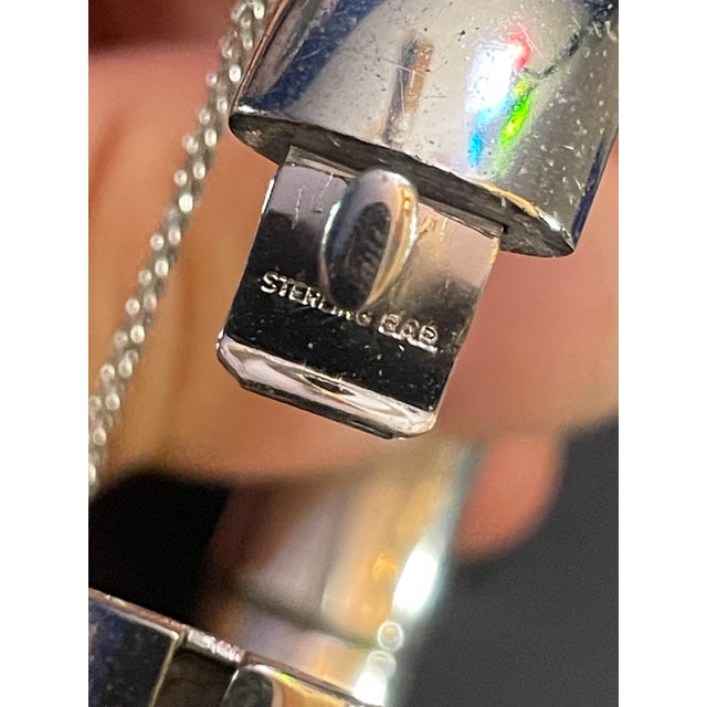 Vintage Sterling Silver Bangle Marked Bab for Ballou & Co. For Sale - Image 9 of 9