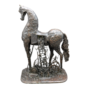 Vintage Bronze Sculpture: Le Cheval De Troie (After Salvador Dali)