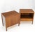 Mount Airy Furniture Company Pair Finished Back Danish Mid Century Modern One Drawer Walnut Night Stands MINT For Sale - Image 4 of 18