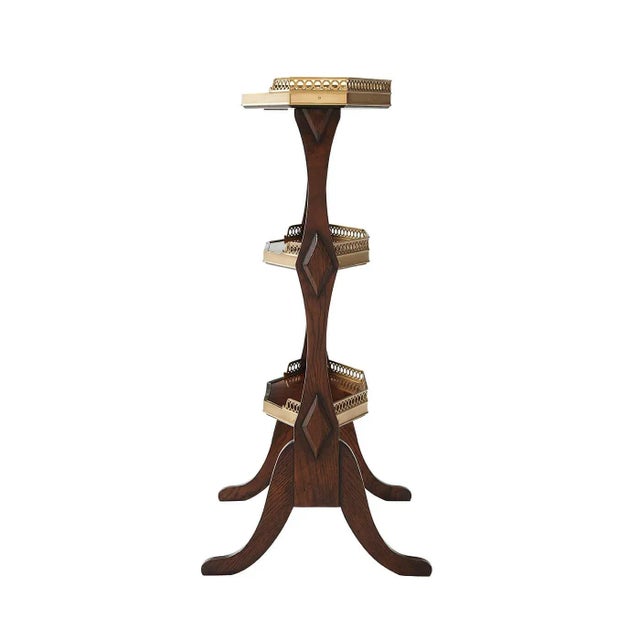 French Three - Tier Side Table For Sale - Image 4 of 8