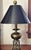 Mid 20th Century Stiffel Style Brass Lamp With Black Shade For Sale - Image 10 of 10