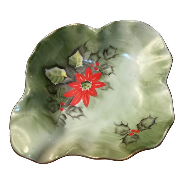 Mid 20th Century Lefton Hand-Painted Candy Dish For Sale