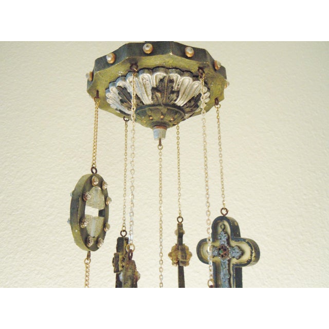 Byzantine Cross Wind Chime Chairish
