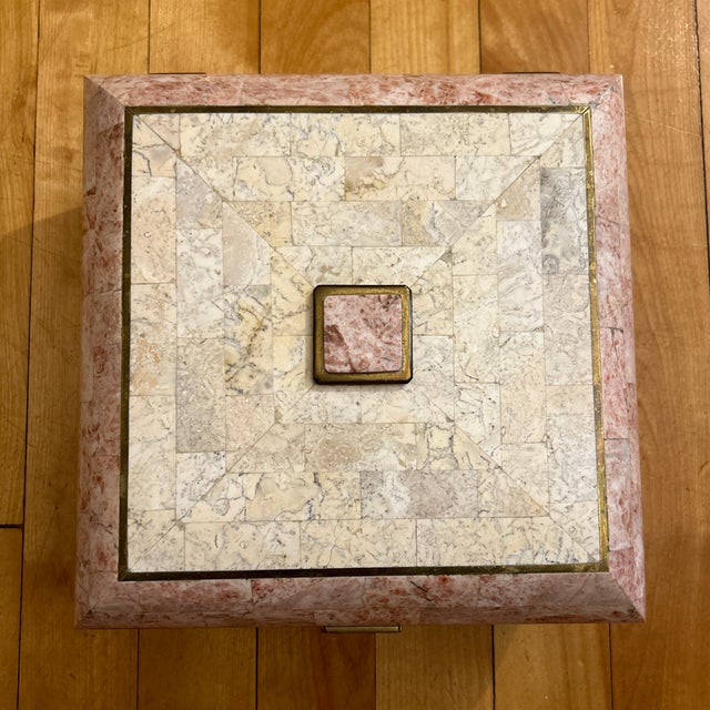 Vintage Maitland Smith Style Hinged Box For Sale - Image 9 of 11