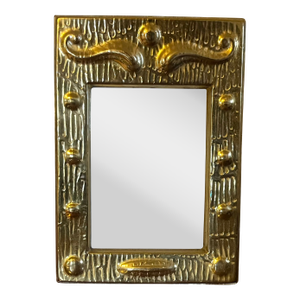 Antique Early 20th Century Art Nouveau Brass Picture Frame for a Photo