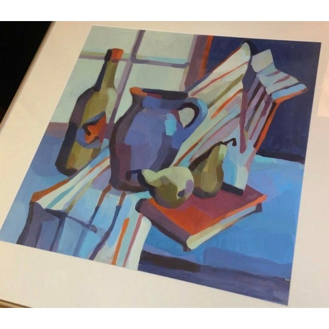 Original signed still life painting by Connecticut artist Nancy Greene, dated 1993. Titled All American Still Life, this...