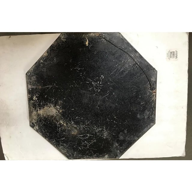 Arts & Crafts Arts and Crafts Hand Hammered Octagon Copper Mirror For Sale - Image 3 of 8