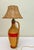 1960s Vintage French Glass and Rattan Bottle Jar Table Lamp, 1960s For Sale - Image 5 of 12