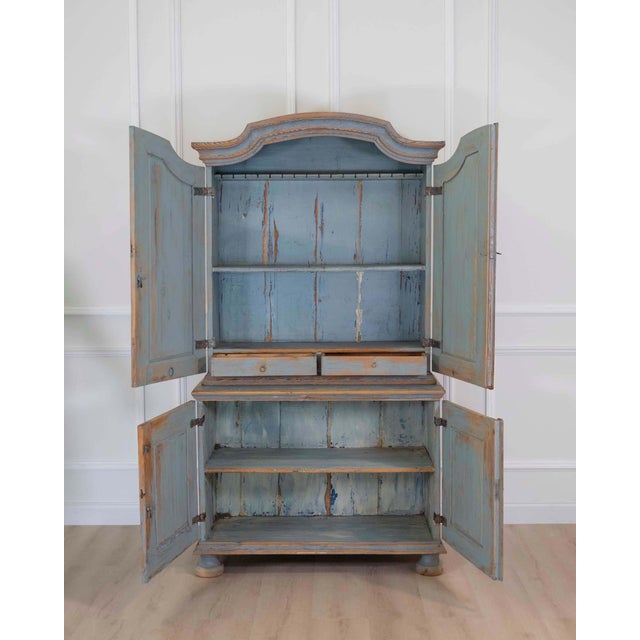 Early 19th Century Rococo Cabinet with Reeded Top Doors For Sale - Image 4 of 10