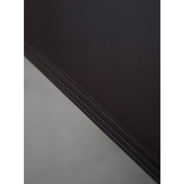 Wood Stickley Mahogany Double Pedestal Dining Table For Sale - Image 7 of 18