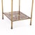Metal French Three-Tier Brass and Glass End Table, C. 1950 For Sale - Image 7 of 7