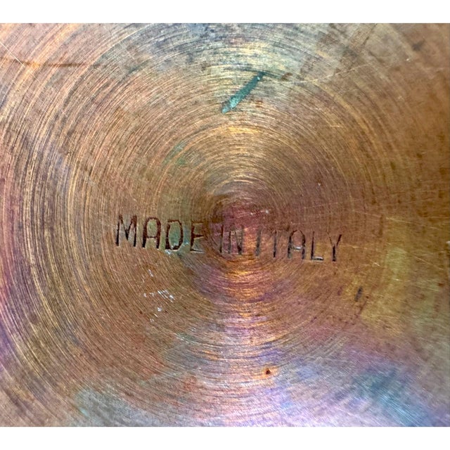 Copper & Blue Glass Vintage Traffic Signal Lamp For Sale - Image 10 of 10