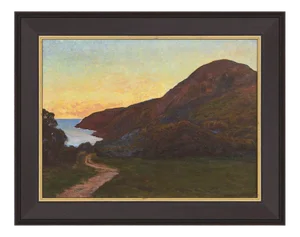 Herman Österlund, Landscape, Oil on Canvas, Framed