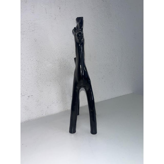 Fausto Melotti, Black Horse, 1950s, Ceramic, in Flawless conditions. Designed 1950 to 1959 I have official proof of...