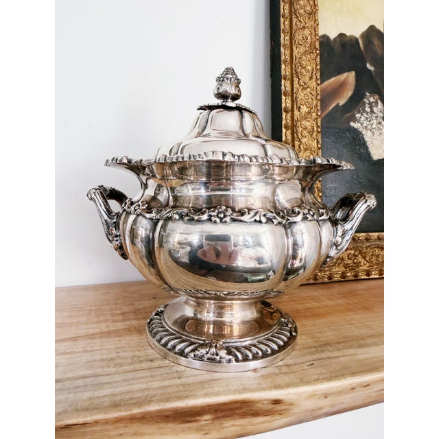 Late 19th Century Antique Silver Plated Tiffany & Co Sugar Bowl For Sale - Image 5 of 8