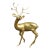 Solid Brass Deer Sculpture For Sale