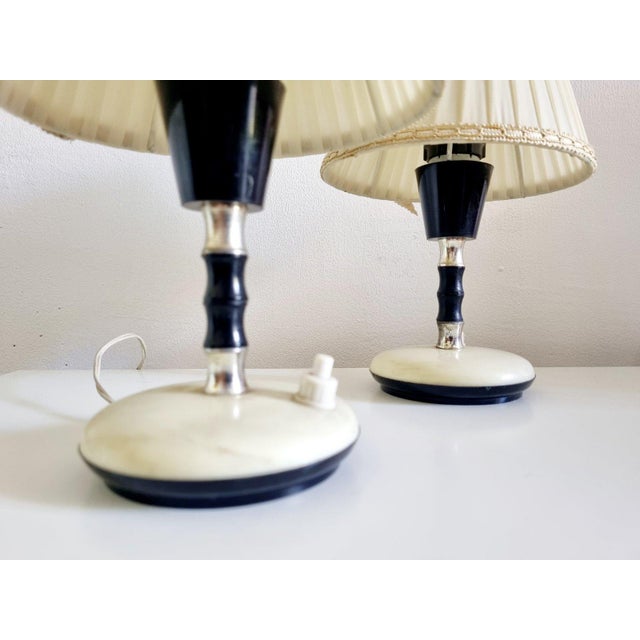 Mid-Century Modern Table Lamps attributed to Angelo Lelli, Italy, 1950s, Set of 2 For Sale - Image 12 of 13