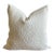 Boucle French Toile White or Tweed Style Pillow With Down Feather Insert For Sale