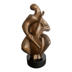 Bronze Cellist by Hugo Robus
