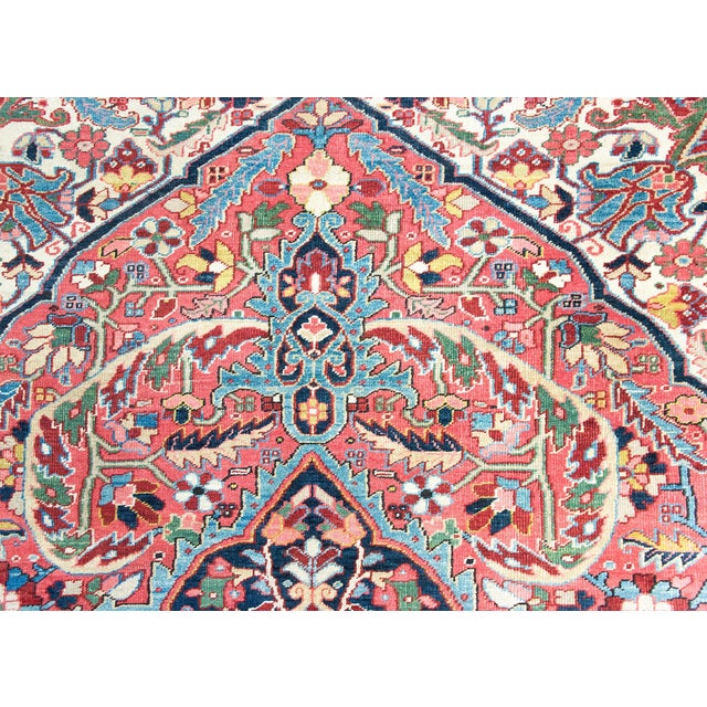 Early 20th Century Persian Heriz Rug For Sale - Image 10 of 16