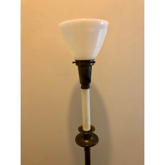 Antique Rembrandt Brass Floor Lamp With Table Chairish