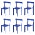 Galta Chairs in Blue Oak by Kann Design, Set of 6 For Sale - Image 10 of 10