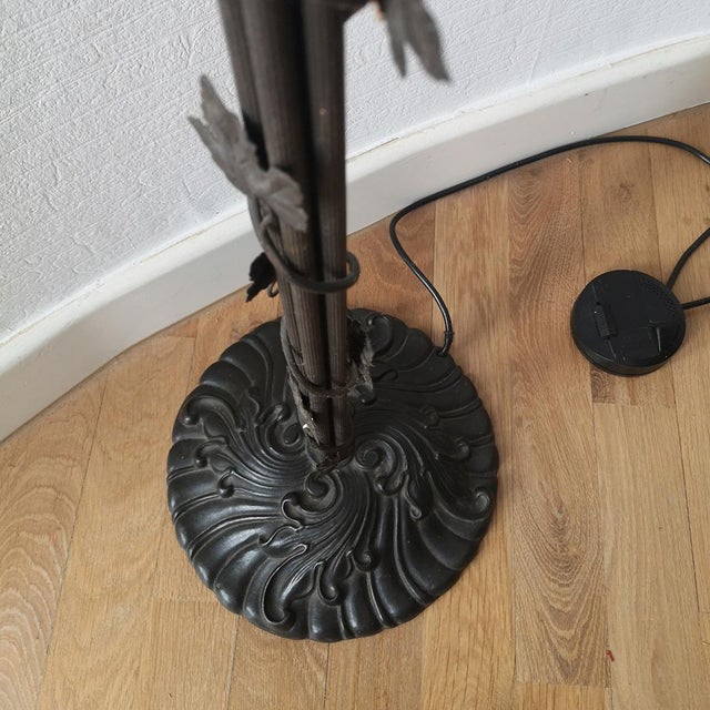 Art Nouveau Style Floor Lamp, 1995 For Sale - Image 4 of 5