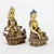 Metal Two Bronze Buddhas: Medicine Buddha & Aparmita Buddha of Infinite Life C1920 For Sale - Image 7 of 9